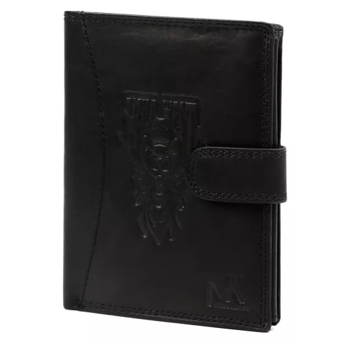 Money Kepper CDD 5601B WILD WEST fekete férfi bőr pénztárca 10.5 x 13 x 2.5 cm