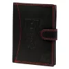 Money Kepper CDD 5601B WILD WEST fekete-piros férfi bőr pénztárca 10.5 x 13 x 2.5 cm