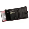 Money Kepper CDD 5601B WILD WEST fekete-piros férfi bőr pénztárca 10.5 x 13 x 2.5 cm