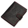 Money Kepper CDD 5601B WILD WEST fekete-piros férfi bőr pénztárca 10.5 x 13 x 2.5 cm