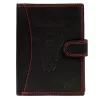 Money Kepper CDD 5601B WILD WEST fekete-piros férfi bőr pénztárca 10.5 x 13 x 2.5 cm