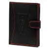 Money Kepper CDD 5601B WILD WEST fekete-piros férfi bőr pénztárca 10.5 x 13 x 2.5 cm