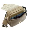EGO ES0276CR 160325JZ női taupe bőr válltáska, oldaltáska 20 x 17 x 9 cm