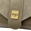 EGO ES0276CR 160325JZ női taupe bőr válltáska, oldaltáska 20 x 17 x 9 cm