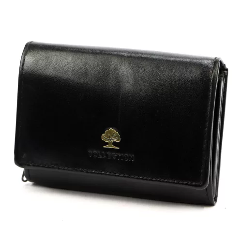 Luxury 892 kisméretű, fekete női bőr pénztárca 12 x 9 x 3.5 cm