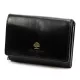 Luxury 892 kisméretű, fekete női bőr pénztárca 12 x 9 x 3.5 cm