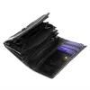 Luxury 892 kisméretű, fekete női bőr pénztárca 12 x 9 x 3.5 cm