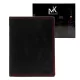 Money Kepper SN5601 RFID fekete-piros férfi bőr pénztárca 10 x 12.5 x 2.5 cm