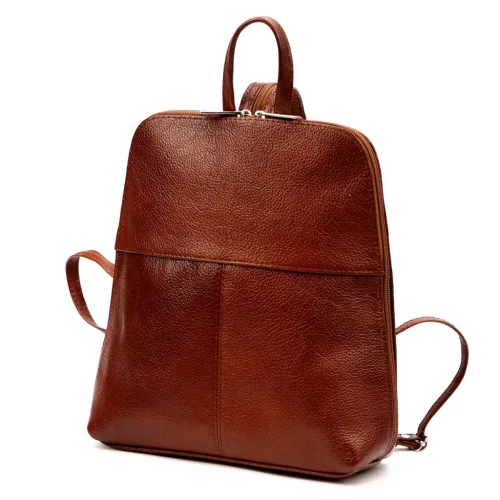 Voyager 517 DOLLARO barna női marhabőr hátizsák 23 x 27 x 8 cm