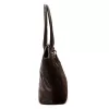 Luka 26-054 barna női velúr bőr válltáska 43 x 29 x 15 cm