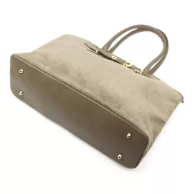   Luka 26-054 taupe női bőr válltáska, oldaltáska 43 x 29 x 15 cm
