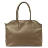 Luka 26-054 taupe női bőr válltáska, oldaltáska 43 x 29 x 15 cm