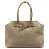 Luka 26-054 taupe női bőr válltáska, oldaltáska 43 x 29 x 15 cm