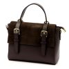 Luka 26-056 barna női bőr kézitáska, oldaltáska 26 x 19 x 11 cm