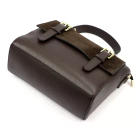   Luka 26-056 barna női bőr kézitáska, oldaltáska 26 x 19 x 11 cm