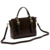 Luka 26-056 barna női bőr kézitáska, oldaltáska 26 x 19 x 11 cm