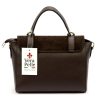 Luka 26-056 barna női bőr kézitáska, oldaltáska 26 x 19 x 11 cm