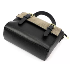   Luka 26-056 taupe női bőr kézitáska, oldaltáska 26 x 19 x 11 cm