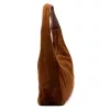 Luka 26-050 konyakbarna női velúr bőr válltáska 44 x 23 x 13 cm