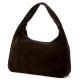 Luka 26-050 barna női velúr bőr válltáska 44 x 23 x 13 cm