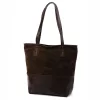 Luka 26-048 barna női bőr válltáska, shopper 40 x 37 x 15 cm