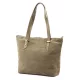 Luka 26-063 taupe női velúr bőr válltáska 39 x 30 x 13 cm