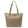 Luka 26-063 taupe női velúr bőr válltáska 39 x 30 x 13 cm