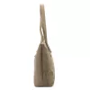 Luka 26-063 taupe női velúr bőr válltáska 39 x 30 x 13 cm