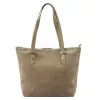 Luka 26-063 taupe női velúr bőr válltáska 39 x 30 x 13 cm