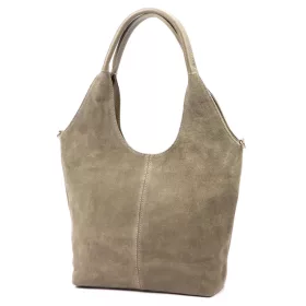   Luka 26-013 taupe női bőr válltáska, oldaltáska 39 x 33 x 12 cm