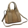 Luka 26-064 taupe női velúr bőr kézitáska 26 x 21 x 12 cm