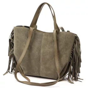   Luka 26-065 taupe női bőr kézitáska, válltáska 33 x 26 x 10 cm