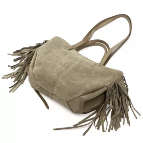   Luka 26-065 taupe női bőr kézitáska, válltáska 33 x 26 x 10 cm