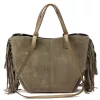 Luka 26-065 taupe női bőr kézitáska, válltáska 33 x 26 x 10 cm