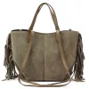 Luka 26-065 taupe női bőr kézitáska, válltáska 33 x 26 x 10 cm