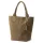 Luka 26-026 taupe női velúr bőr válltáska, shopper 40 x 35 x 18 cm