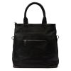 Luka 26-066 fekete női velúr bőr kézitáska, oldaltáska 36 x 32 x 10 cm