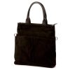 Luka 26-066 sötétbarna női velúr bőr kézitáska, oldaltáska 36 x 32 x 10 cm