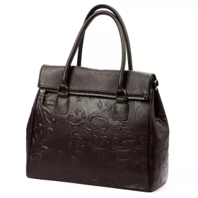   Luka 20-054 DOLLARO barna női bőr válltáska 39 x 31 x 14 cm