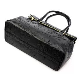   Luka 20-054 MN DOLLARO fekete női bőr válltáska 38 x 25 x 14 cm