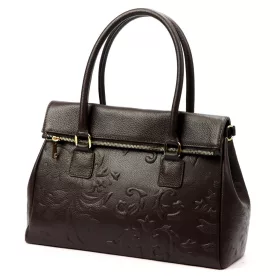   Luka 20-054 MN DOLLARO barna női bőr válltáska 38 x 25 x 14 cm