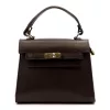 Luka 19-17 MN DOLLARO barna női bőr kézitáska, oldaltáska 23 x 19 x 12.5 cm