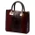Luka 26-072 CROCO bordó női velúr krokodil mintás bőr kézitáska 30 x 28 cm