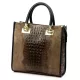 Luka 26-072 CROCO taupe női bőr kézitáska