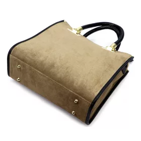 Luka 26-073 drapp női bőr kézitáska 30 x 29 x 13 cm