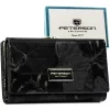 Peterson PTN PS108-MLF fekete női bőr pénztárca 14,5 x 9,5 x 3 cm