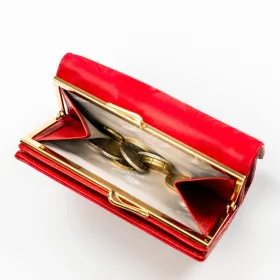   Peterson PTN PS108-MLF piros női bőr pénztárca 14,5 x 9,5 x 3 cm