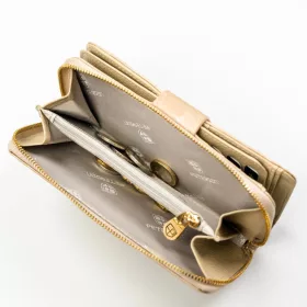  Peterson PTN PS116-MLF bézs női bőr pénztárca 16 x 11 x 4 cm, RFID