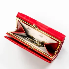   Peterson PTN PS15-09-MLF piros női bőr pénztárca 12 x 9.5 x 2.8 cm