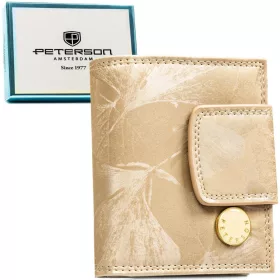   Peterson PTN PS329-MLF bézs női bőr pénztárca 11 x 8.5 x 2.8 cm